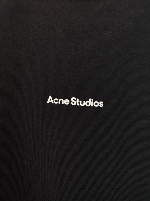 Лонгслів Acne Studios Erwin Long Sleeve Stamp Tee Black