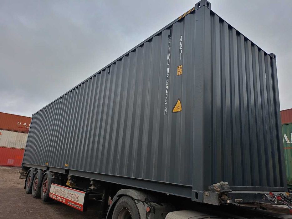 Kontener morski 40HC ONE-WAY 2026 RAL 7016 antracyt High Cube