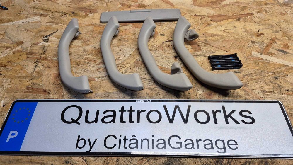 Pegas teto Audi A4 B5 - A3 8L originais conjunto 4 unidades bege cinza