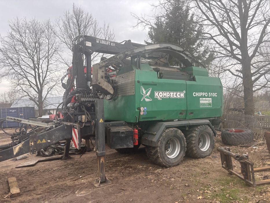 Rębak Komptech  5100C jak Jenz Fendt 939Valtra S353
