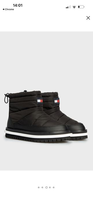 Зимові чоботи дутики Tommy Jeans TJW PADDED FLAT BOOT