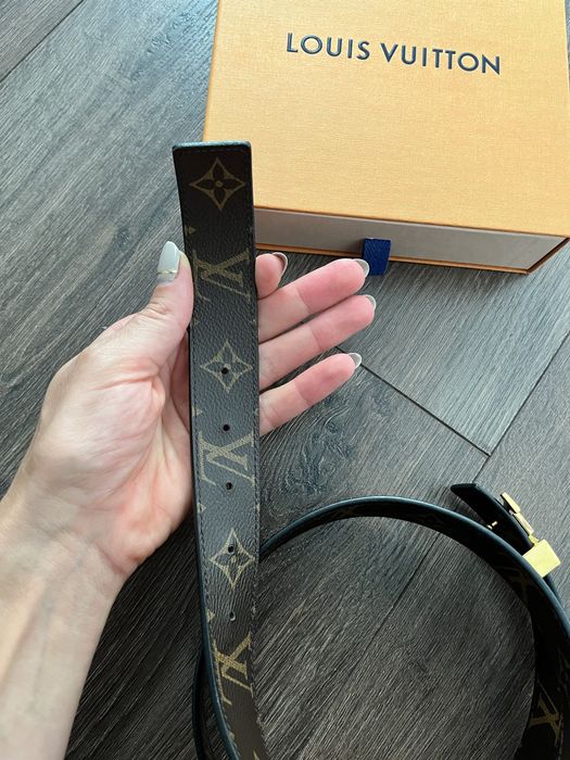 Skórzany pasek Louis Vuitton LV Initiales Leather reversable 32 80cm