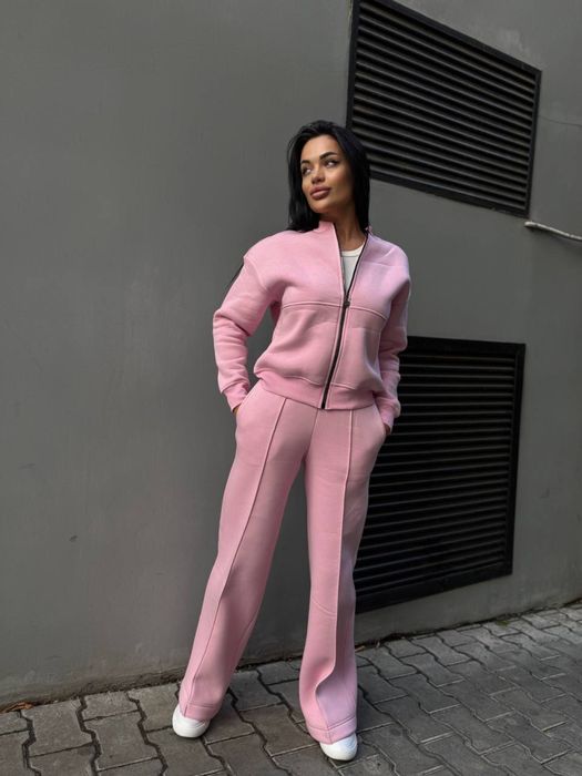 Костюм жіночий темлий штани палаццо зі стрілками і кофта