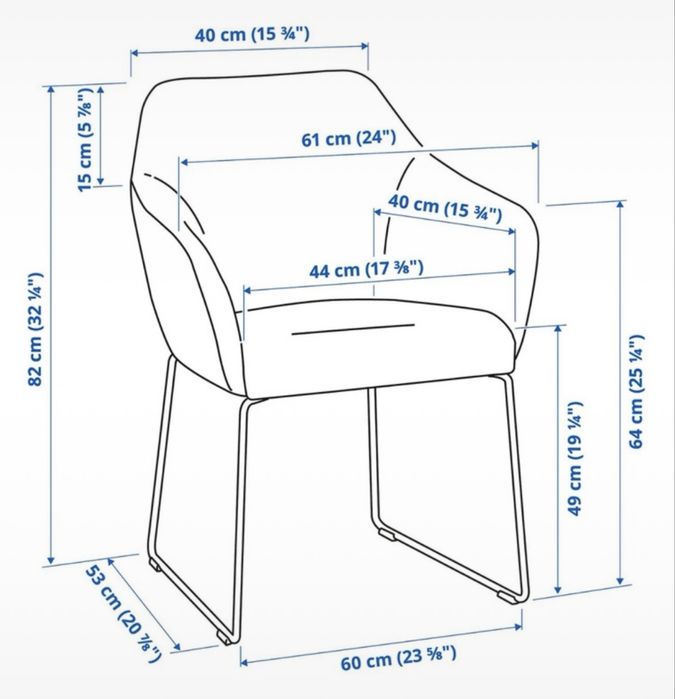 Krzesło Ikea TOSSBERG