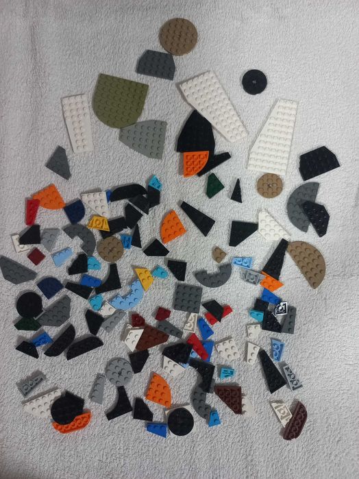 Lego Mieszane miks mix płytki plate skrzydła skosy łamane +0,3kg