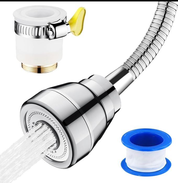 Głowica natryskowa 360 do kranu kuchennego z 3 trybami