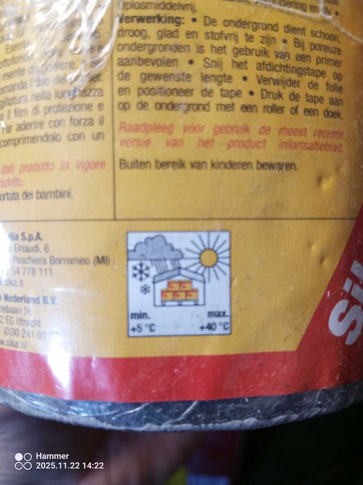 Taśma samouszczelniająca Sika MultiSeal BT