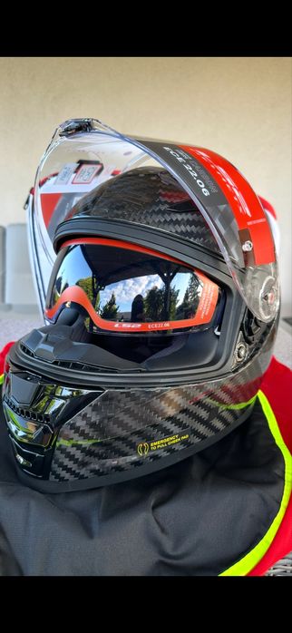 Kask motocyklowy LS2 Carbon Vector II, rozm. XXS, 51 - 52 cm.