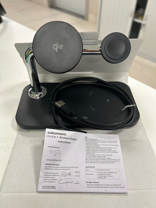 Carregador 3 em 1 wireless changer