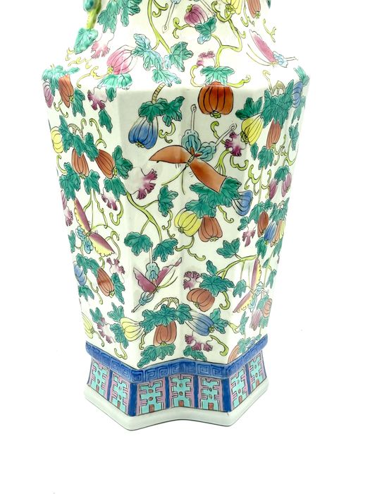 Vazo porcelana chinês seculo XIX
