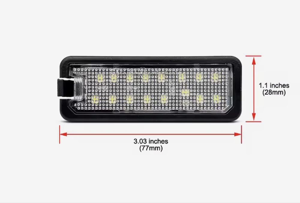 Подсветка номера Skoda Superb освітлення мото