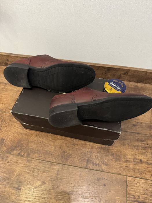 Eleganckie półbuty NORD burgundowe