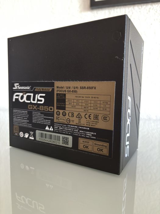 Seasonic Focus GX850 Gold F-Modelar