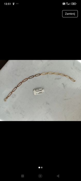 Złota bransoletka