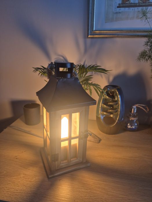 Lampka nocna rustykalna/boho