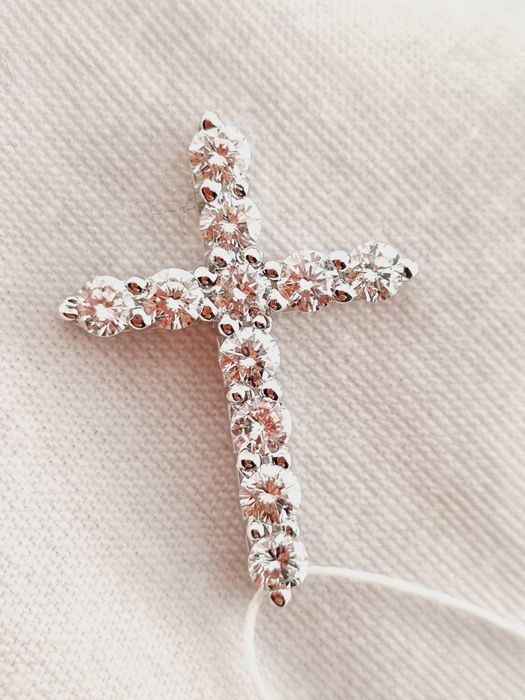 Бриллиантовый крестик 1.2ct