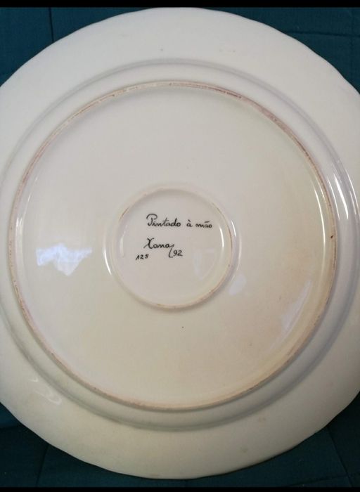 Prato pintado à mão