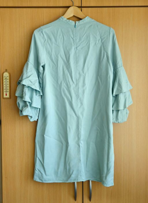 Sukienka miętowo-turkusowa oversize Zara rozm. XS