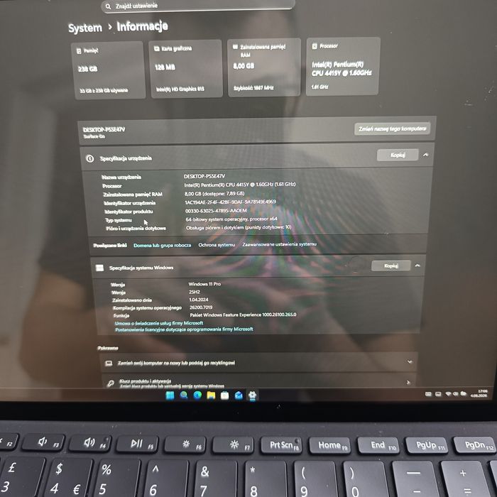 Microsoft Surface Go 1825 256gb SIM
