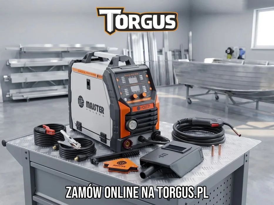 NOWA Spawarka Inwertorowa Migomat Majster PRO MP0117 255A Synergia Do Aluminium ALU MIG MAG FLUX MMA TIG Lift Półautomat Spawalniczy IGBT FAKTURA!