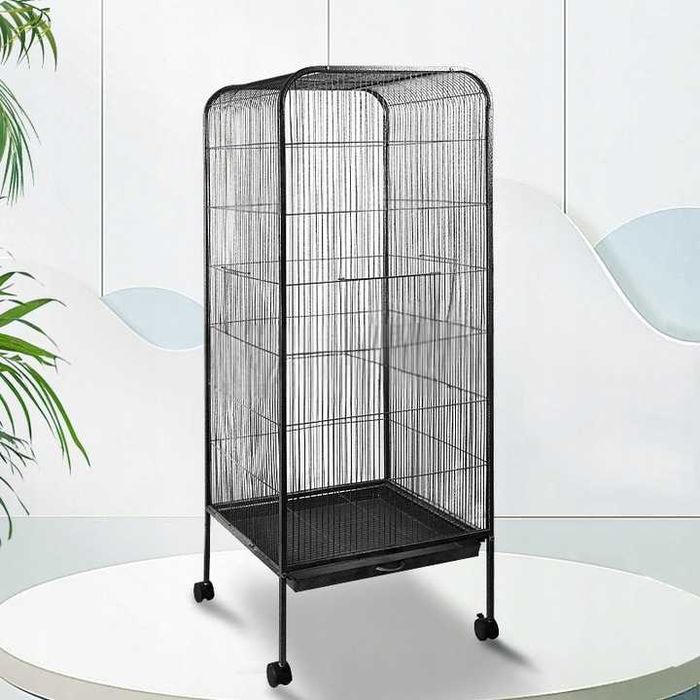 KLATKA DLA PTAKÓW PAPUG klatka woliera duża na kółkach + akcesoria