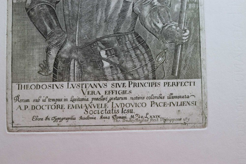 D. Teodósio de Bragança, 1º Príncipe do Brasil, gravura aberta em 1679
