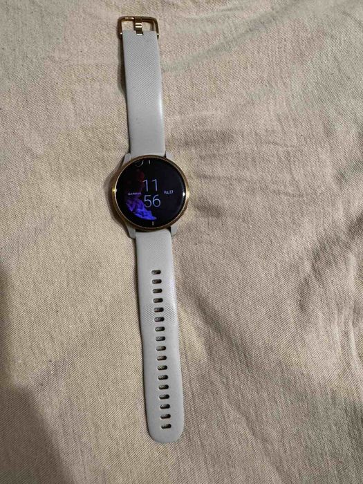 Смарт-годинник garmin venu, колір рожеве золото/бежевий оригінал