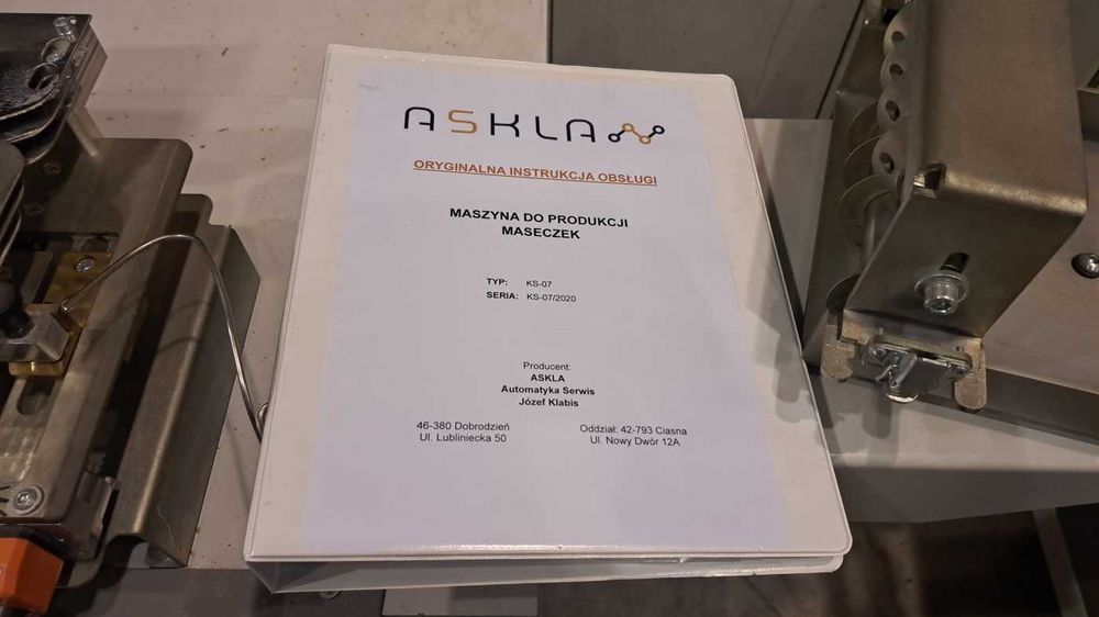 Maszyna do produkcji maseczek ASKLA