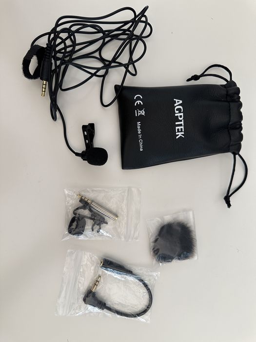 Microfone de lapela AGPTEK Z02/AC02B