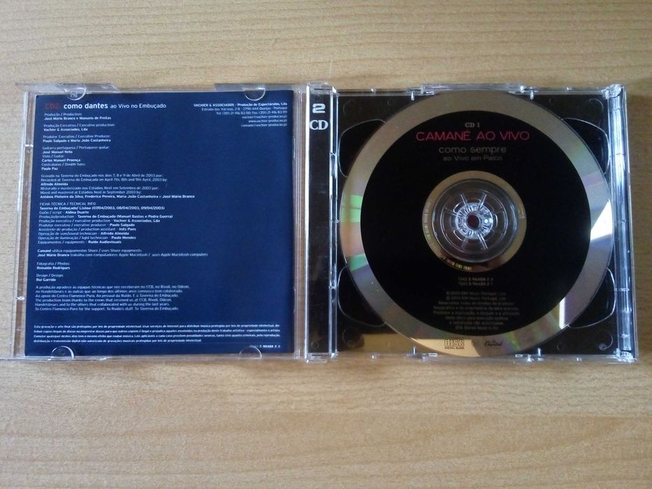 CAMANÉ - Ao Vivo - Como Sempre... Como Dantes 2xCD