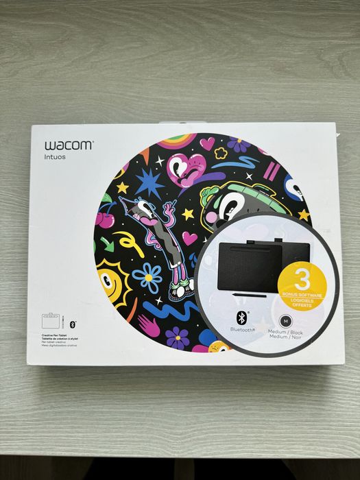 Графічний планшет Wacom Intuos M Bluetooth (Black) CTL-6100WLK-N