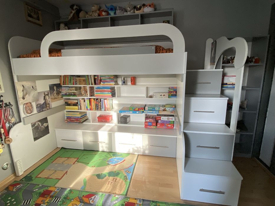 Łóżko na andresoli/ piętrowe