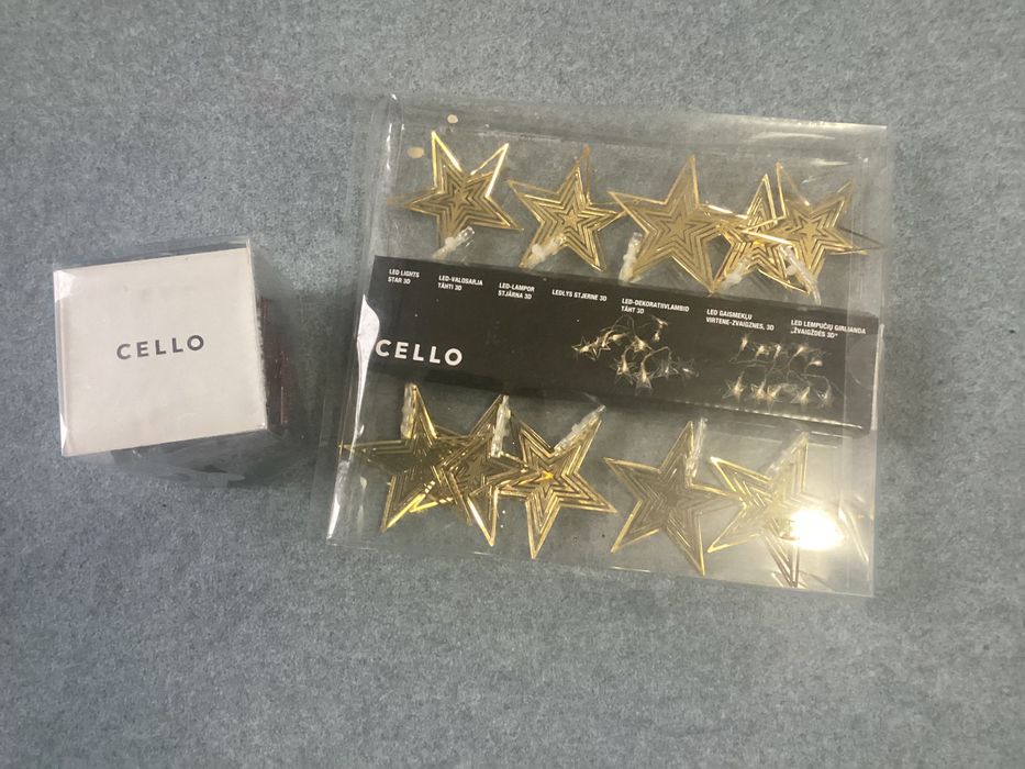 Гирлянда на батарейке Звезда. декор на Новый год