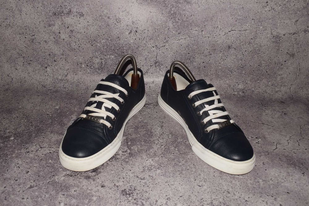 Gucci Leather Low Top (Чоловічі Преміальні Кросівкки Кеди Гучі )
