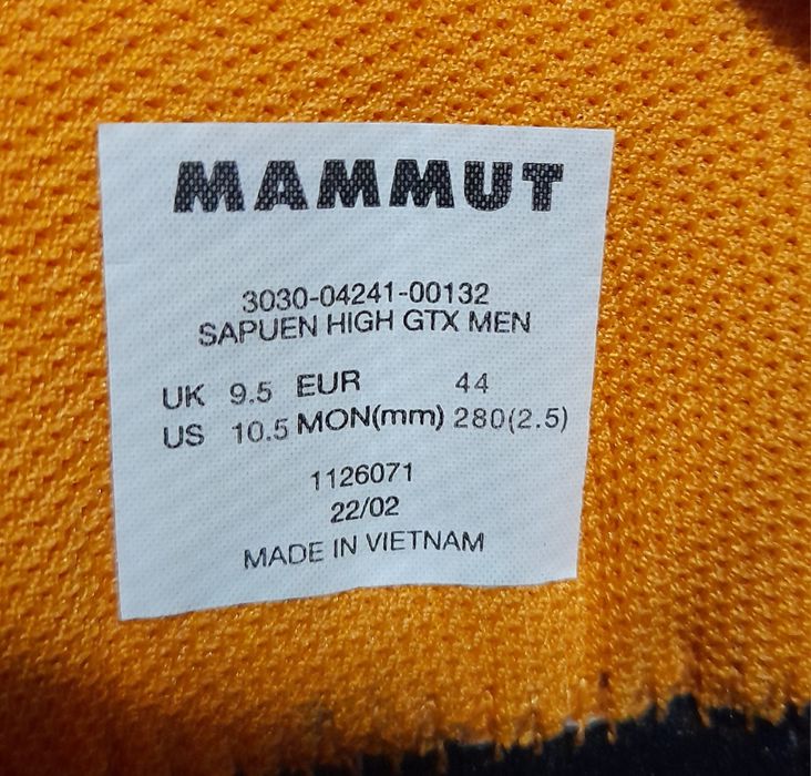 Кросівки ботінки трекінгові туристичні Mammut sapuen high gtx