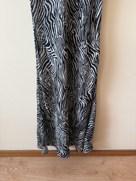 Vestido transparencia S zebra