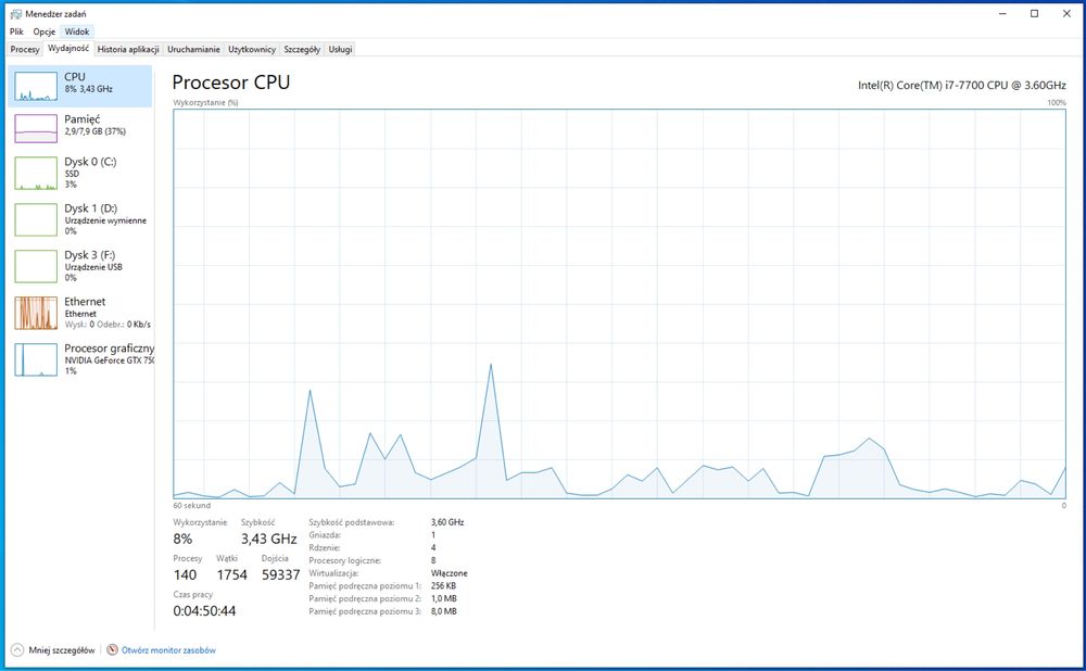 Komputer do biura i rozywki i7 7700, gtx750ti, 8GB RAM