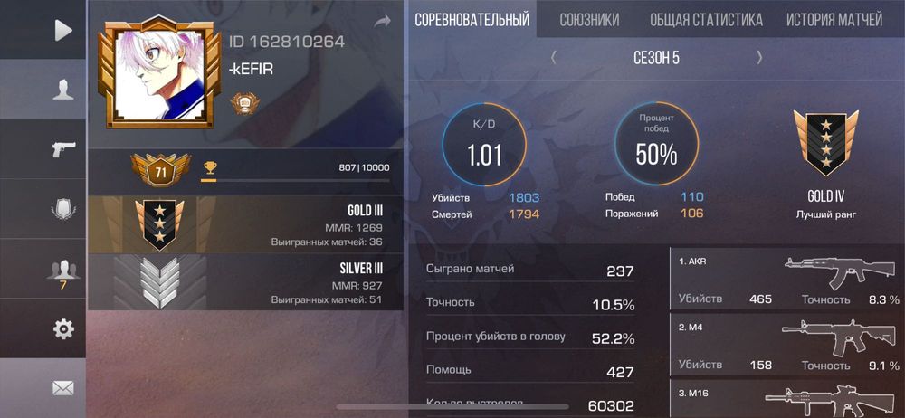 Аккаунт в стендов