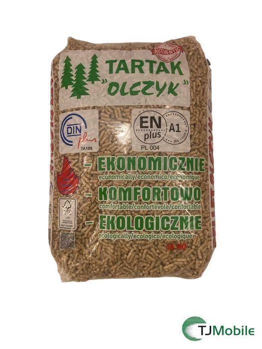 Pelet drzewny Tartak Olczyk A1 ENplus DINplus Paleta 975kg Dostawa