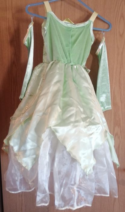 Vestido da princesa Tiana e o Sapo da Disney, com oferta do sapo