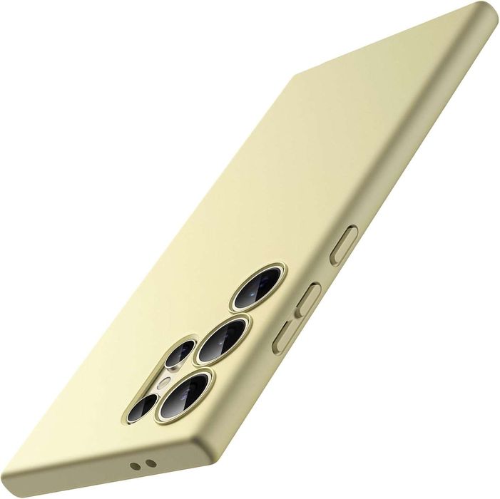 JETech Silikonowe Etui ochronne do Samsung Galaxy S24 Ultra, żółte