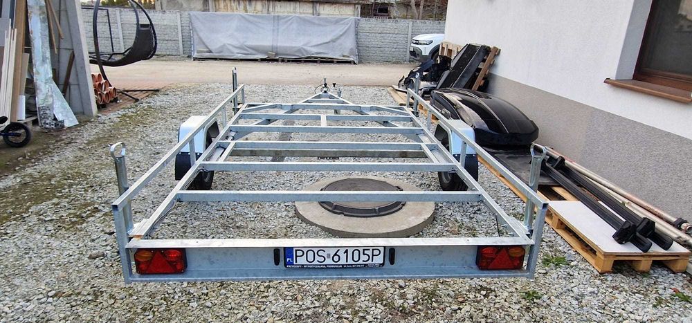 Przyczepa pod saunę / jacuzzi – wzmacniana oś, FV, solidna baza