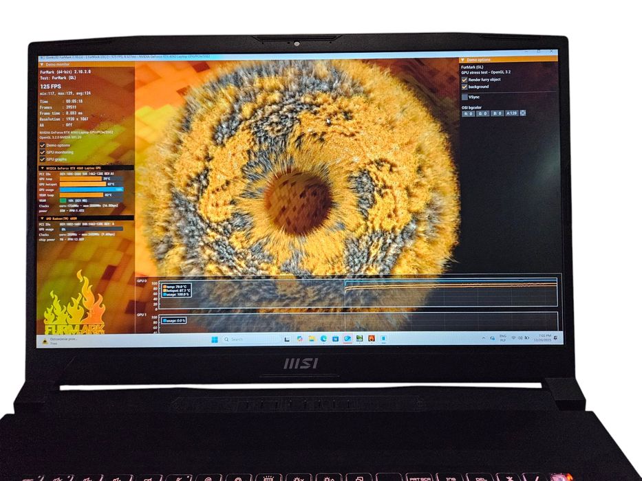 Gw. 04.2026r Laptop MSI Bravo 17 RTX 4060 Ryzen 7 SSD 1TB RAM 16GB