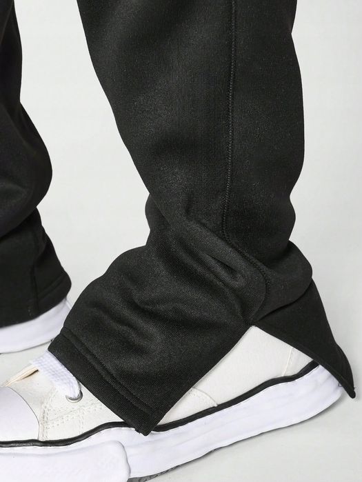 Spodnie Męskie Dresowe Z Nadrukiem Brooklyn Czarne Sumwon Xl