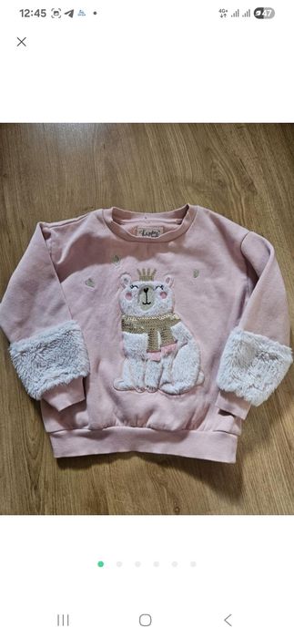 Теплый мягкий свитер  на флисена 5,6 лет