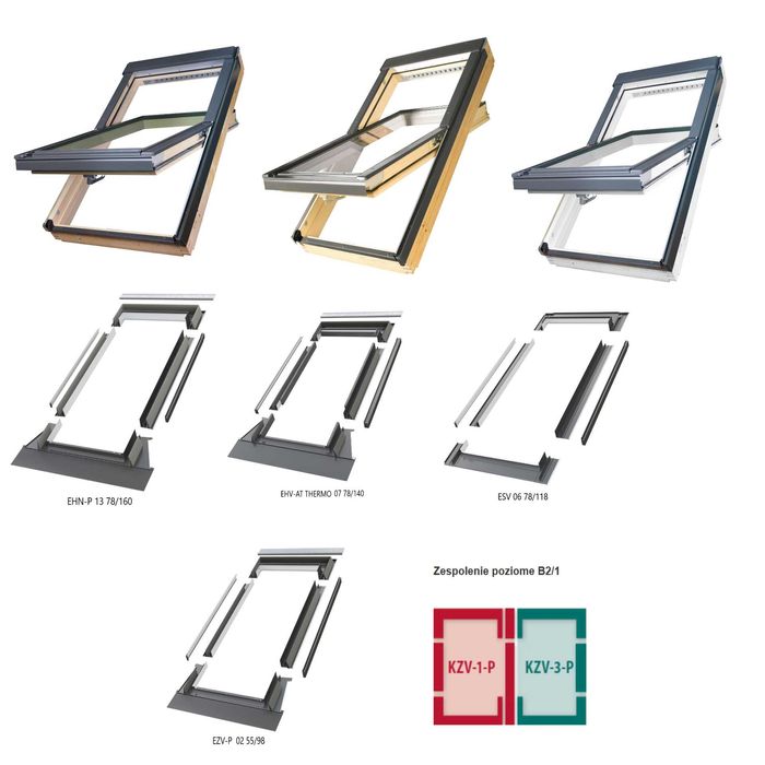 Kołnierze do okien FAKRO WYPRZEDAŻ różne rozmiary i rodzaje