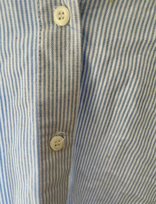 Camisa Quebramar riscas azuis e brancas xl