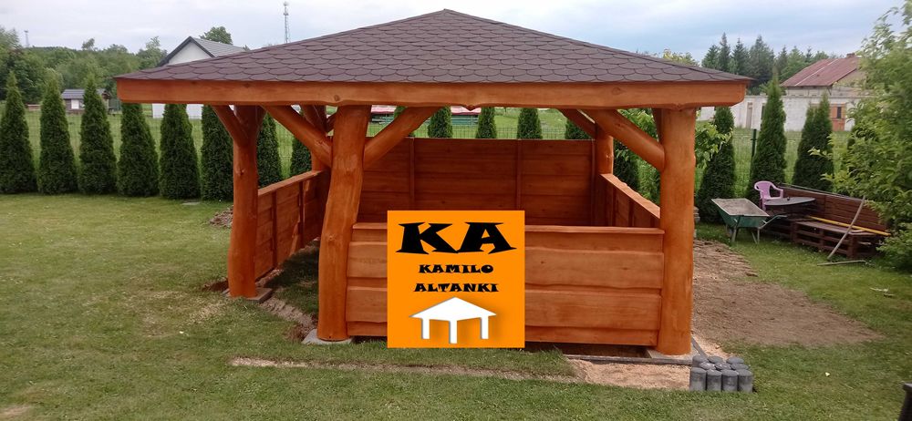 Altanka, Altana, Altanki, Altany na grubym balu ogrodowe