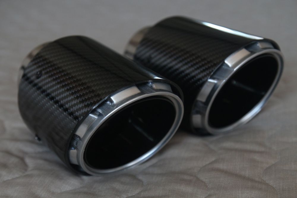 Насадки для вихлопа глушителей карбон нержавейка 76/90/101мм Akrapovic