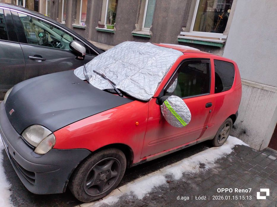 Seicento czerwone, sprawne, 2003, benzyna z gazem, mega auto
